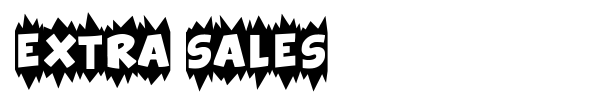 Extra Sales font preview
